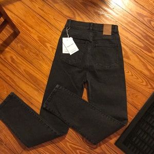 NWT super high waist black skinnies